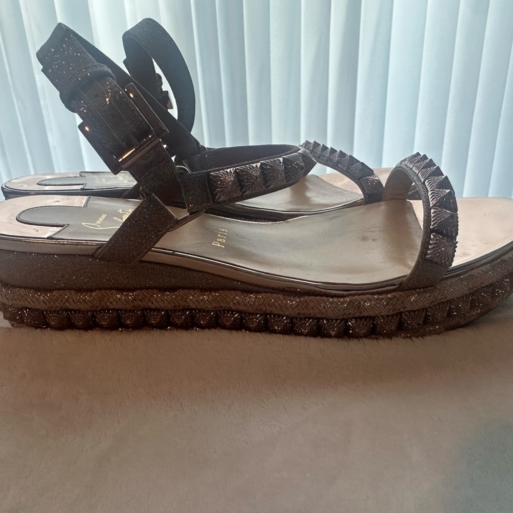 Christian Louboutin Pyraclou Wedge Sandals